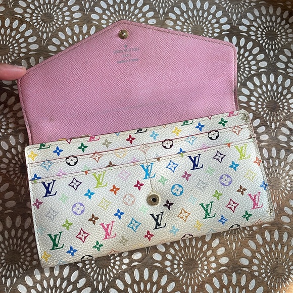 8867 Louis Vuitton Murakami Sarah White Pink - Picture 6 of 8